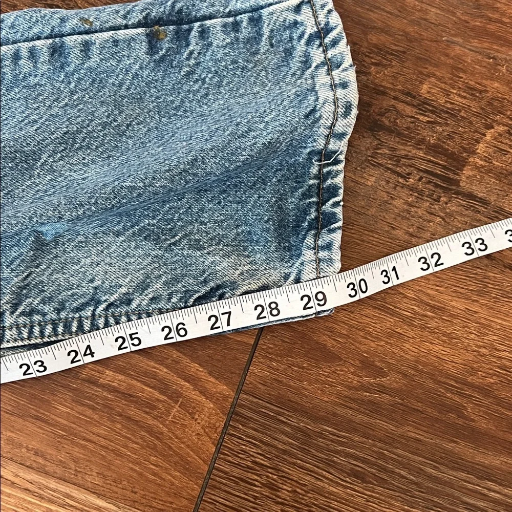 Distressed VTG Carhartt Men's Relaxed Fit Flannel Lined Blue Jeans